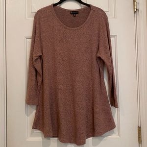 Bobeau Pink 3/4-Sleeve Cozy Tee